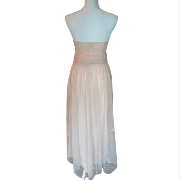 Birdy Grey Dress Womens Small Christina Pink Tulle Wedding Bridesmaid Formal - Picture 11 of 15